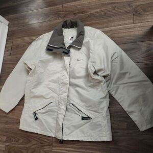 Casusl Comfy Beige Jacket Windbreaker Essential Outdoor Wear